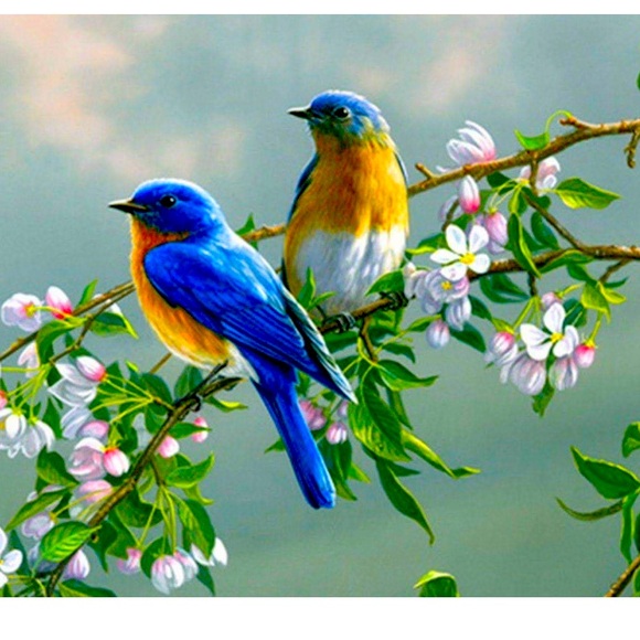 MAKE A OFFER !!!
Blue and Orange Bird Wall Art - Picture 1 of 2
